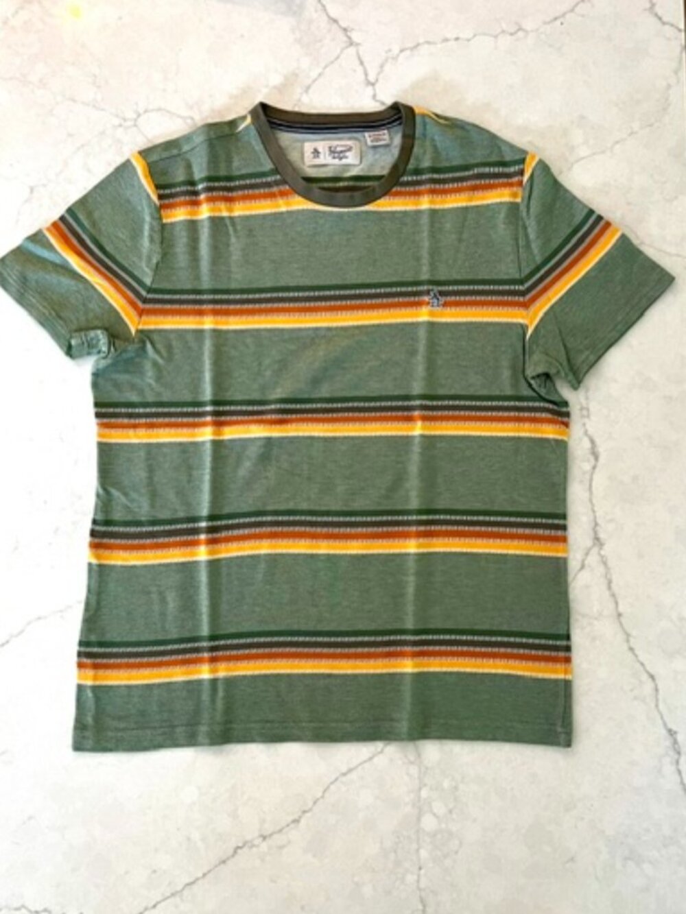 Original Penguin Fall-Color Striped Tee